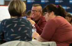 Healthcare professionals in a meeting