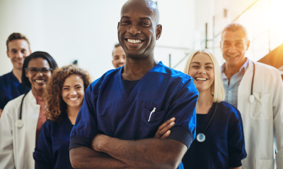 Photo of smiling healthcare workers
