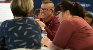 Healthcare professionals in a meeting