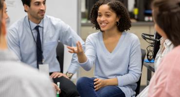 Teachers in a meeting