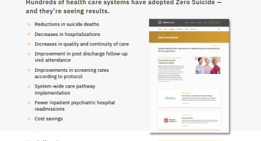Zero Suicide Results Flyer