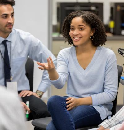 Teachers in a meeting