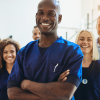 Photo of smiling healthcare workers